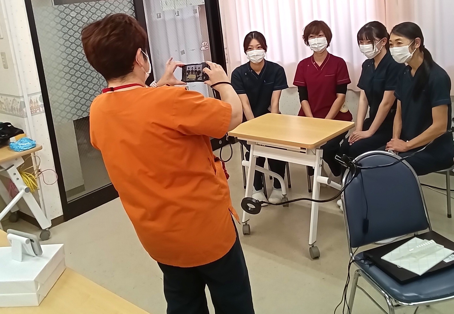 ～看護部長ブログ～「えみの部屋」撮影中